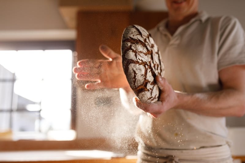 Baker in action